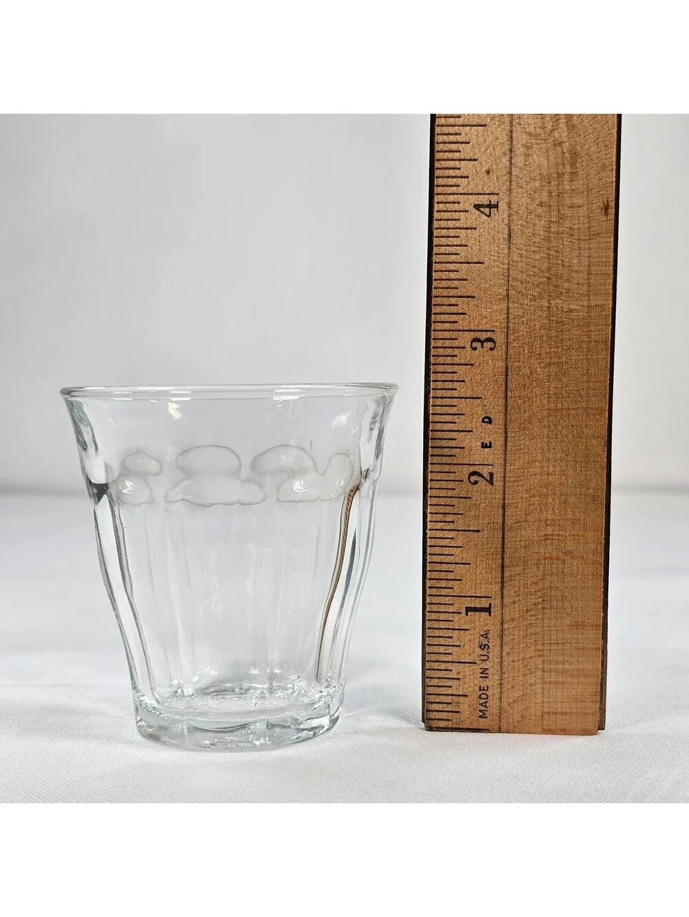 Duralex Picardie Clear Tempered Glass Tumblers Set of 2 Made in France 3.125oz